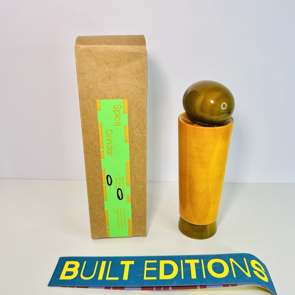 Built Editions Spice Grinder 8.5" Salt Peppermill - Yellow - Non Toxic